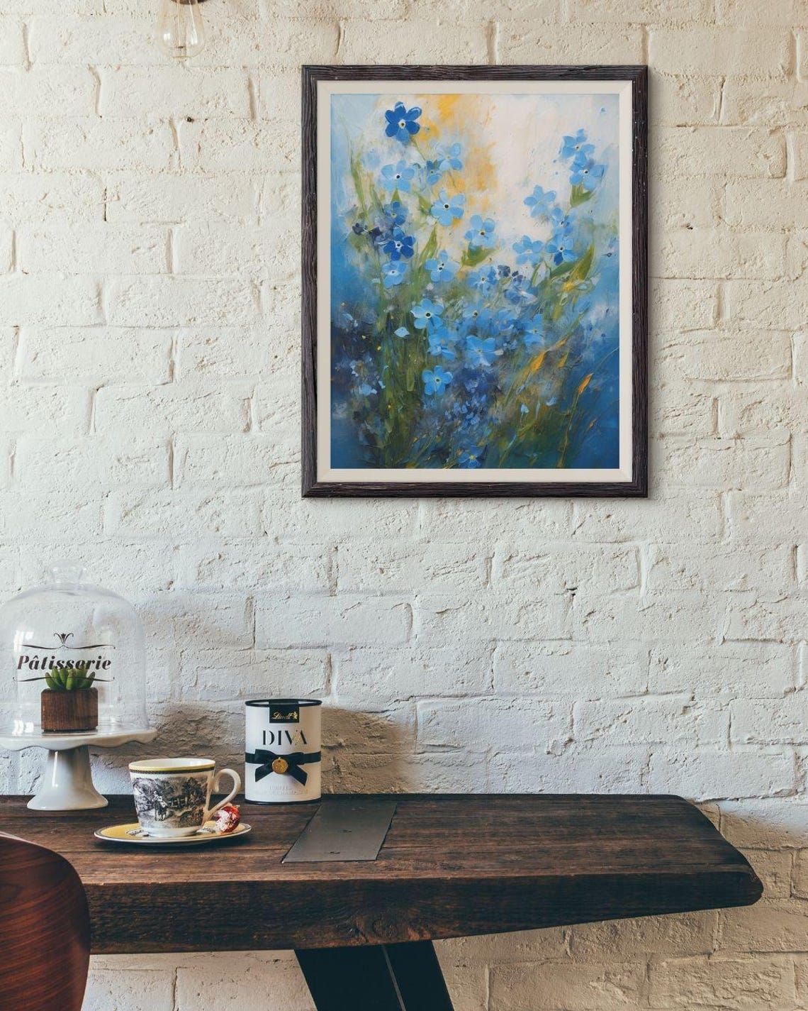 Forget Me Not, Impressionism Wall Art - Image 2