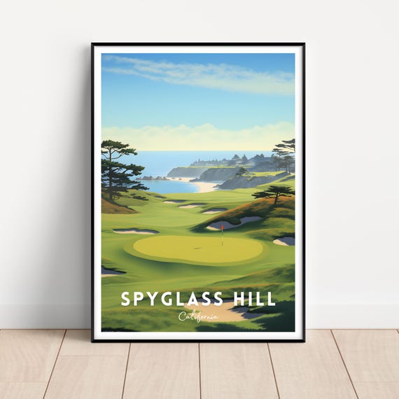Spyglass Hill Golf Club Art Print, California