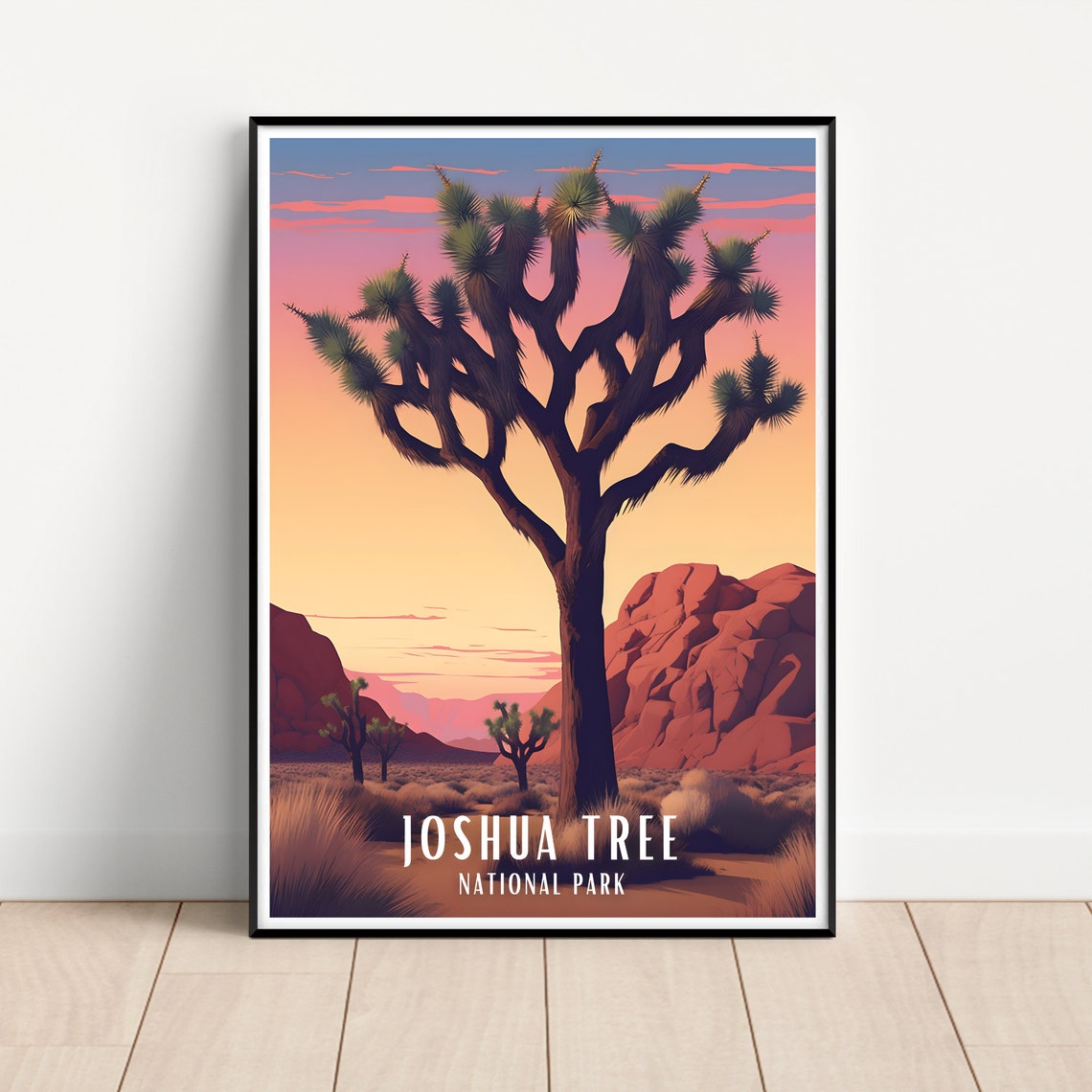 Joshua Tree National Park Twisted Tree Desert Landscape Art Print
