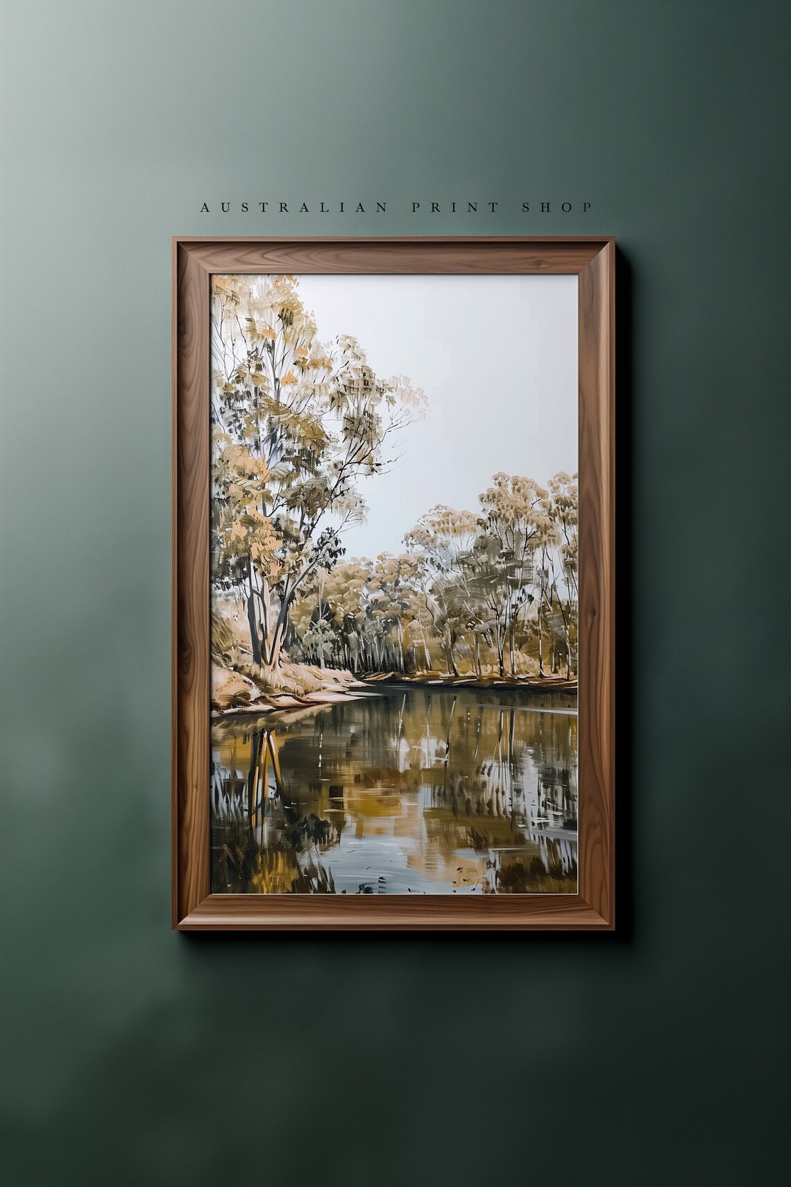 Murray River Riverbanks Travel Poster, Gum Trees - Image 5