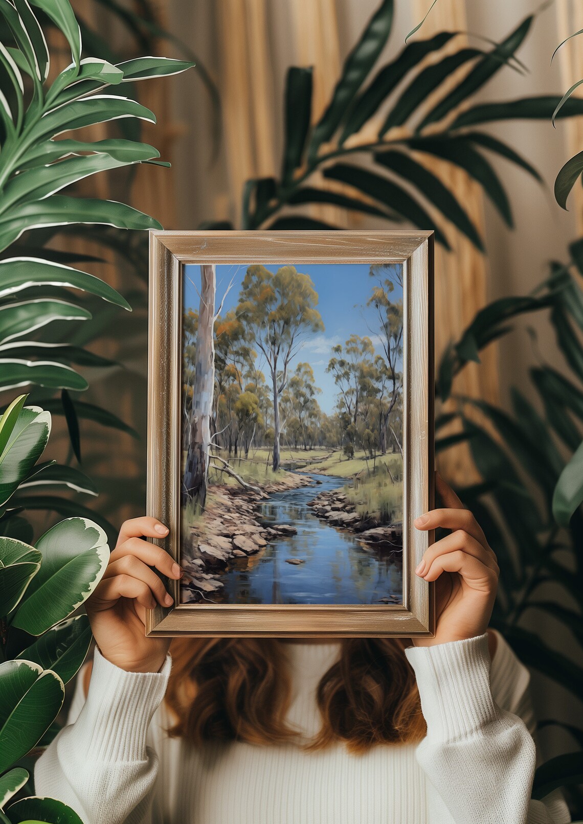 Old Gum Tree Creek, Australian Outback Art Print - Image 6