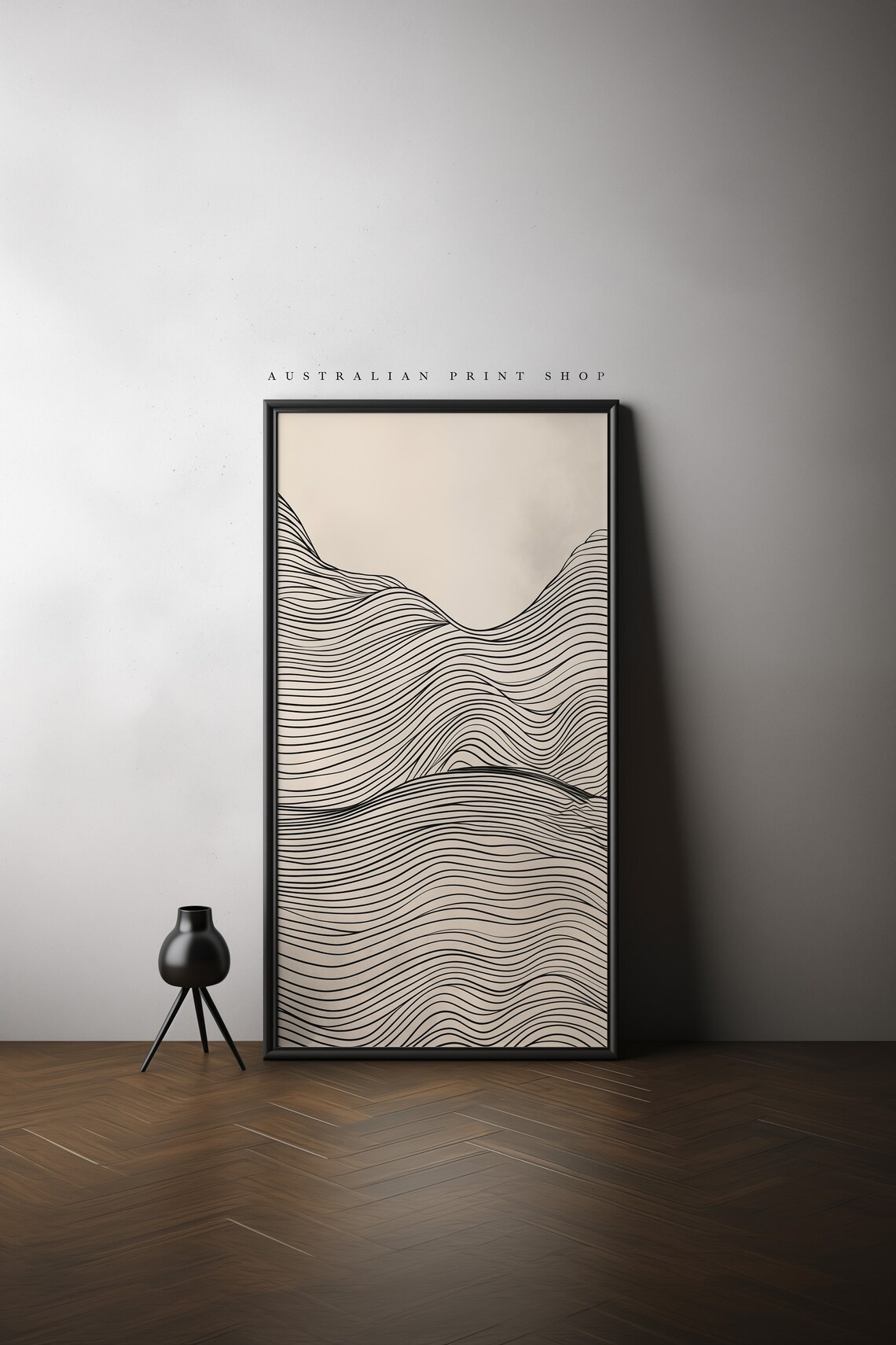 Minimalist Line Art Abstract Wall Art Print, Neutral Decor - Image 6