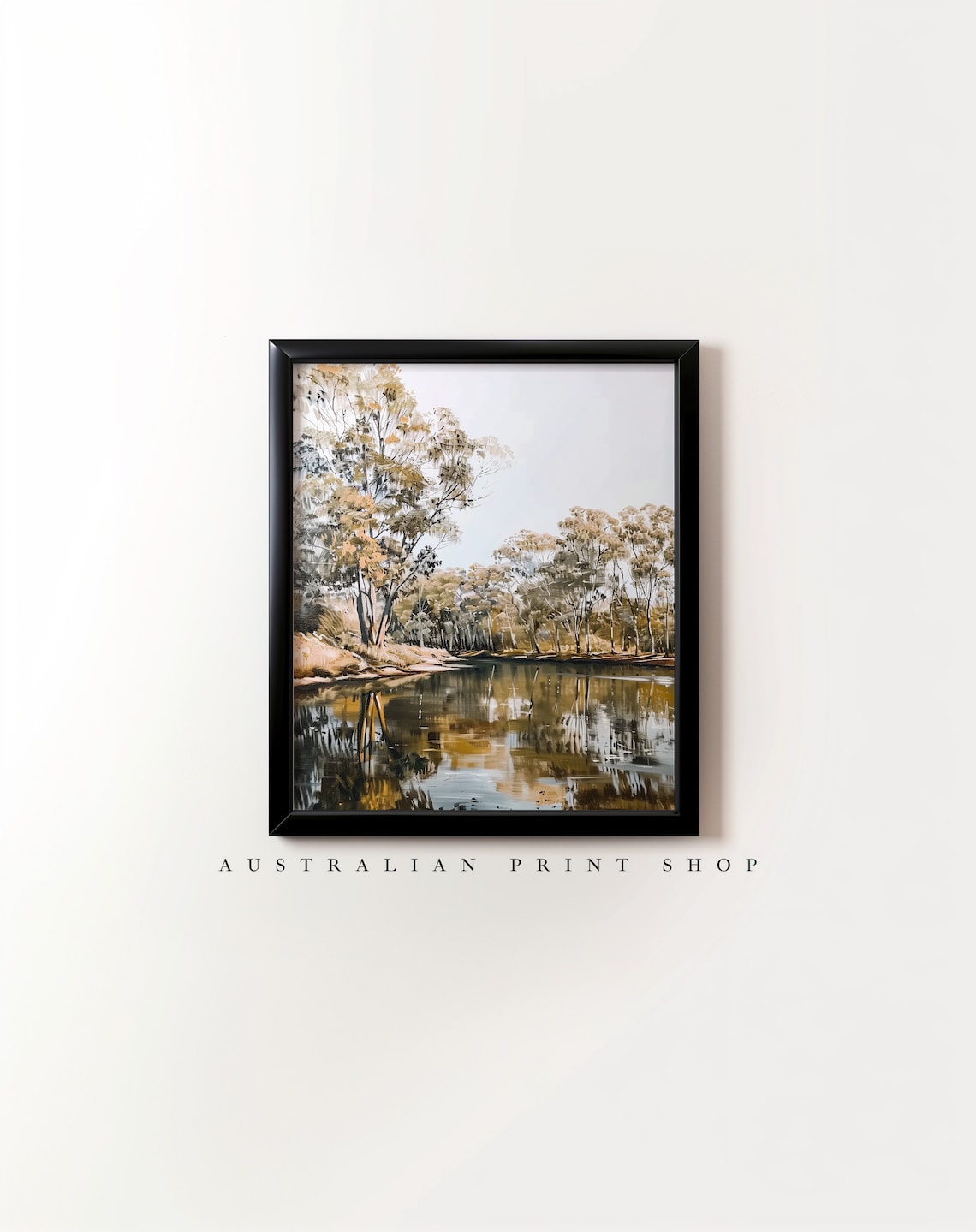 Murray River Riverbanks Travel Poster, Gum Trees - Image 7