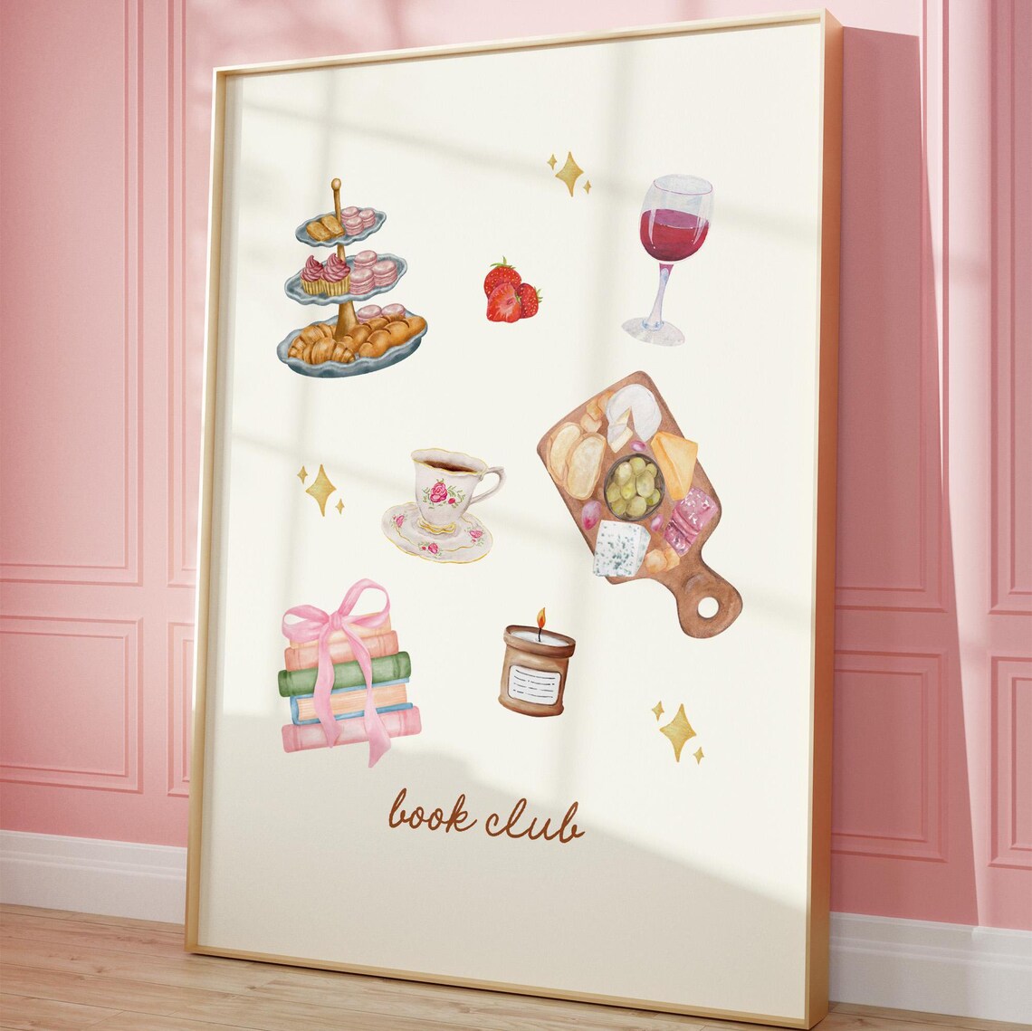 Book Club Trendy Reading Poster, Cozy Reading Decor - Image 4
