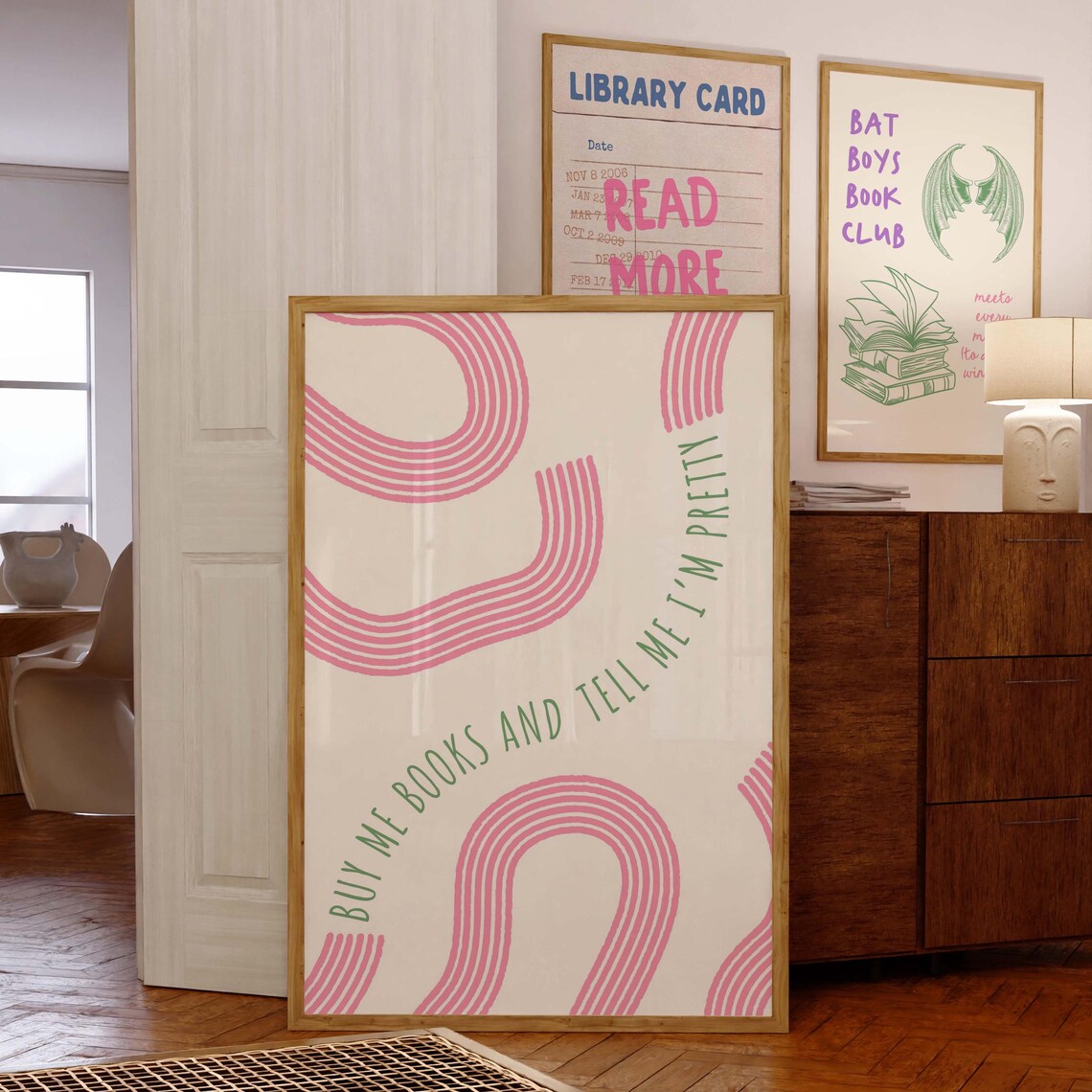 Retro Book Poster, Reading Nook Decor - Image 3