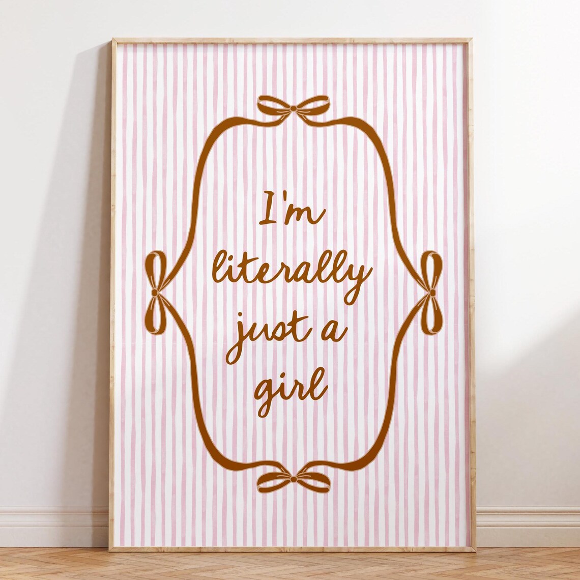 Literally Just A Girl, Coquette Wall Art Print - Image 5