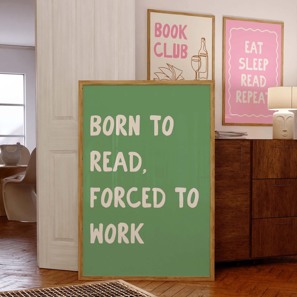 Born To Read, Book Lover Art Print - Image 5