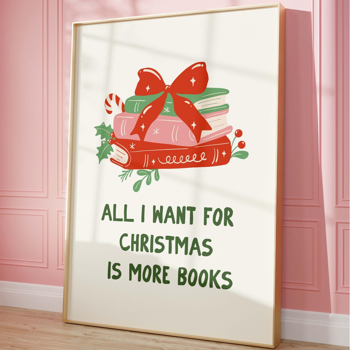 Book Lovers Christmas Holiday Decor, Gift for Reading Lover - Image 5