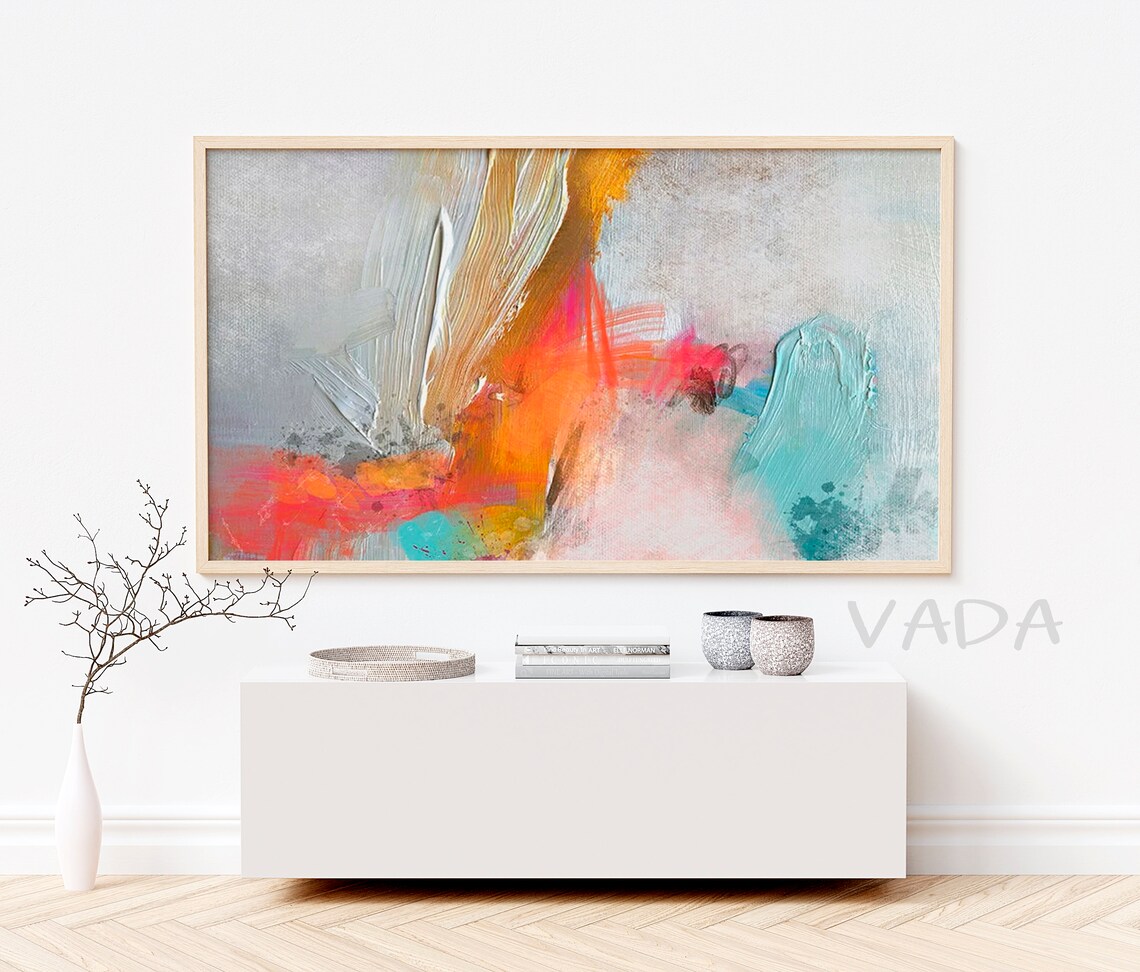 Brush Stroke Abstract Art Print, Modern Abstract