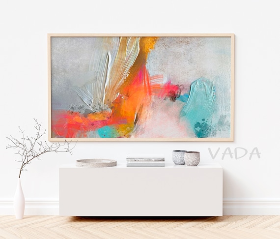 Brush Stroke Abstract Art Print, Modern Abstract