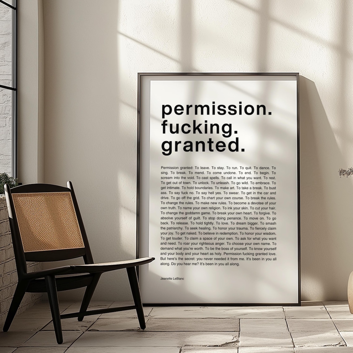 Feminist Helvetica Manifesto Quote Art Print