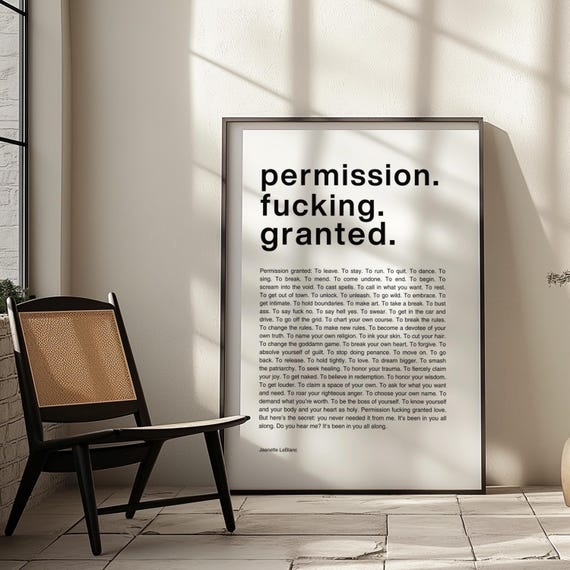 Feminist Helvetica Manifesto Quote Art Print