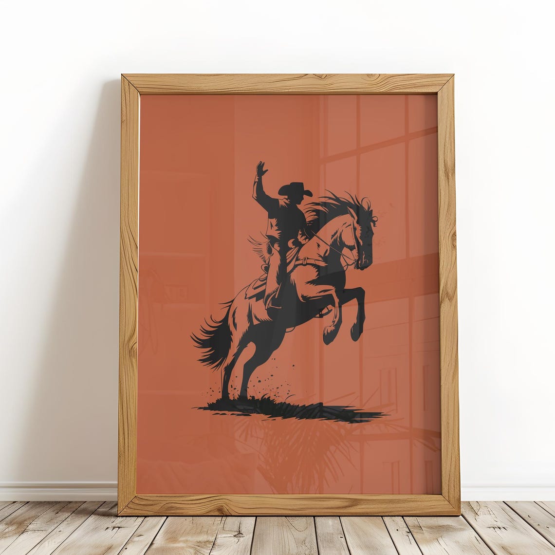 Minimalist Western Cowboy Poster Wild West Print Southwestern Wall Art For Lovers Home Decor