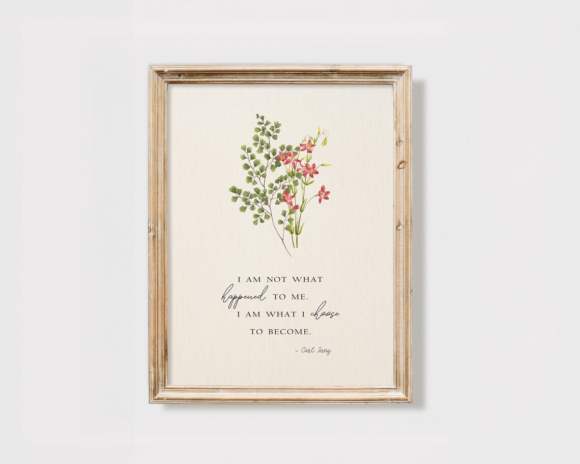 Carl Jung Quote Vintage Poster, Therapy Office Decor