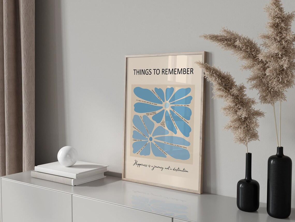 Things To Remember Therapy Office Poster Print - Image 2