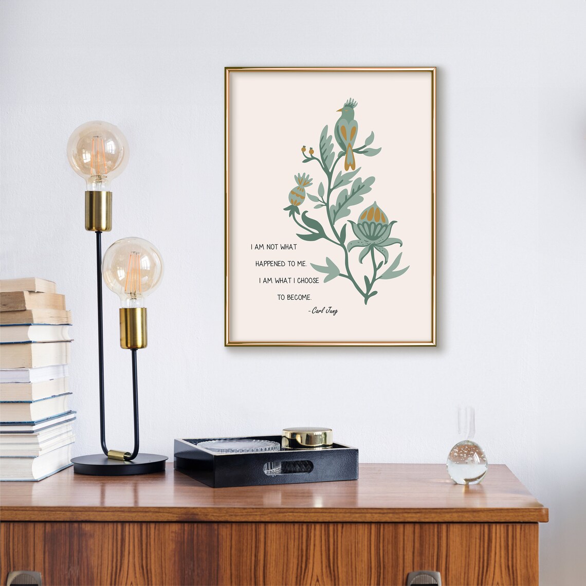 Carl Jung Quote Print, Psychology Office Decor