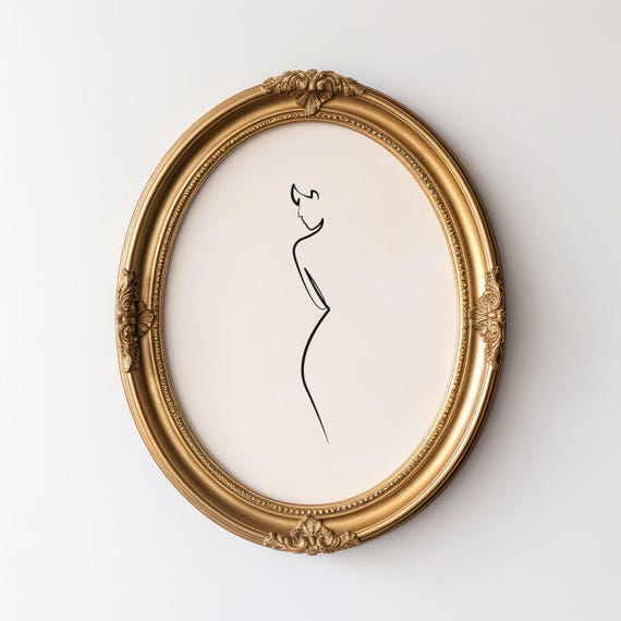 Woman Line Drawing Art Print Female Body Print Poster Minimalist Feminine One Line Wall Home Decor Modern Body Line Art
