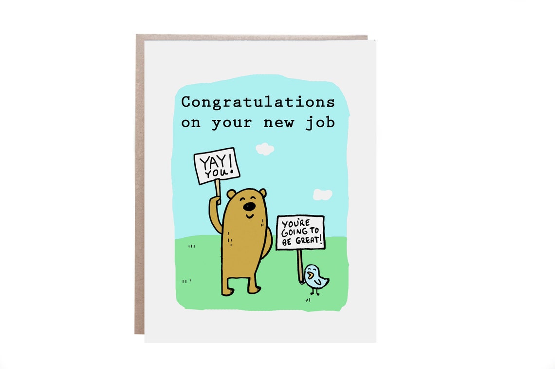 Congratulations New Job Card