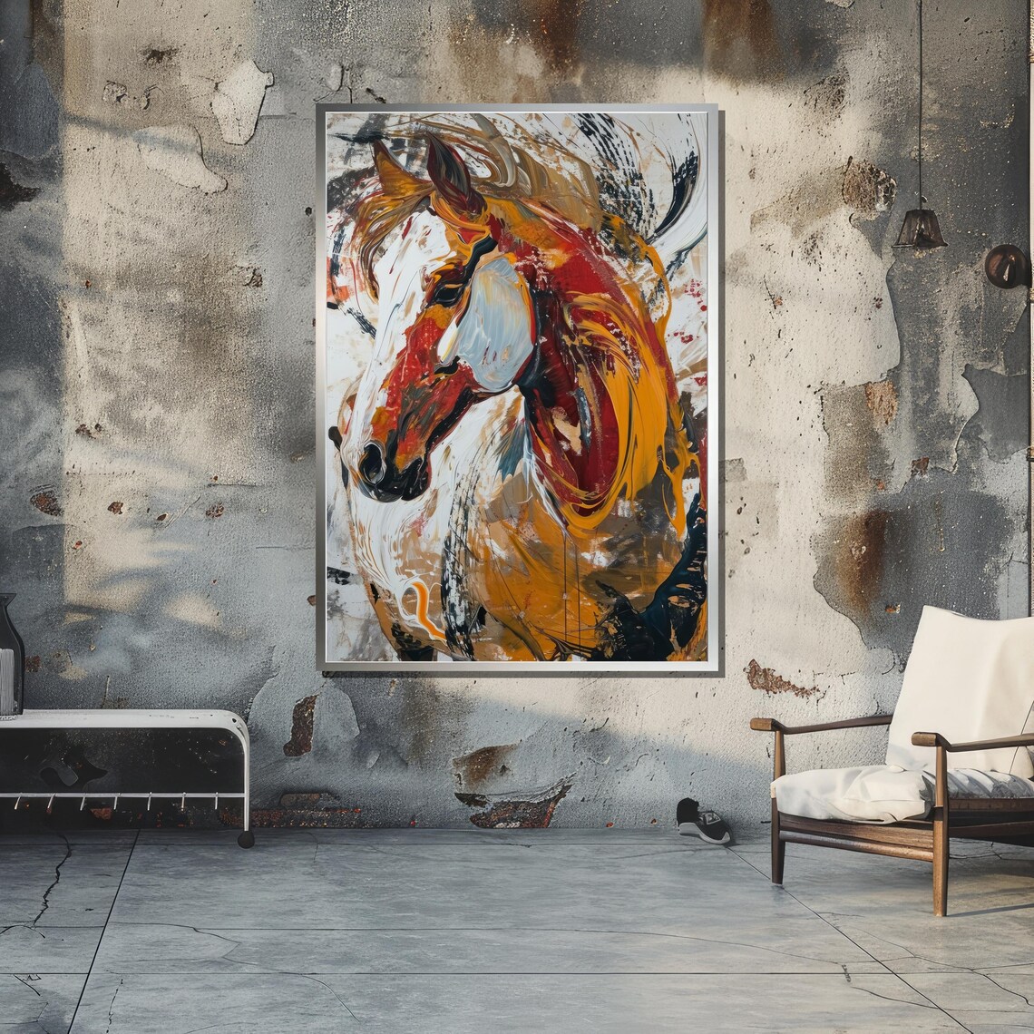 Abstract Horse Art Print, Modern Expressionist Decor - Image 5