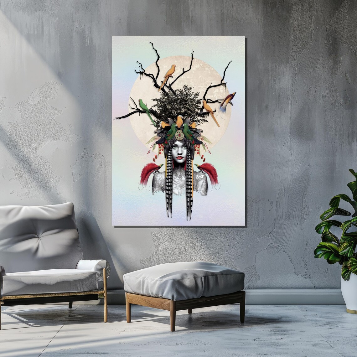 Maiden Of The Forest - Surreal Nature Fantasy Woman - Image 2