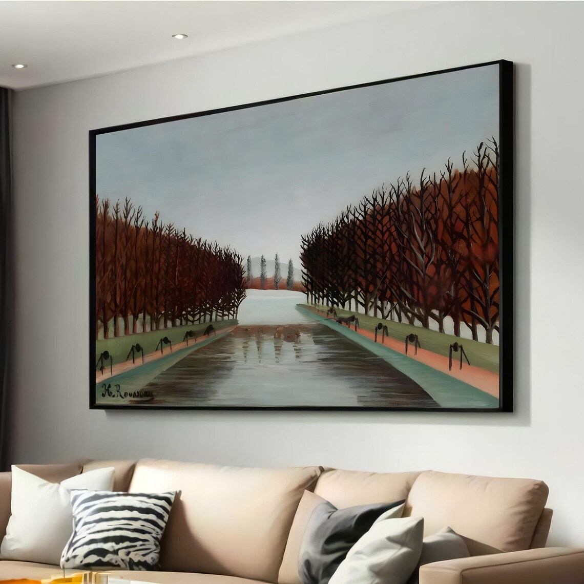 Henri Rousseau Le Canal, Serene Landscape