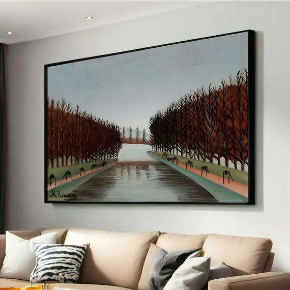 Henri Rousseau Le Canal, Serene Landscape