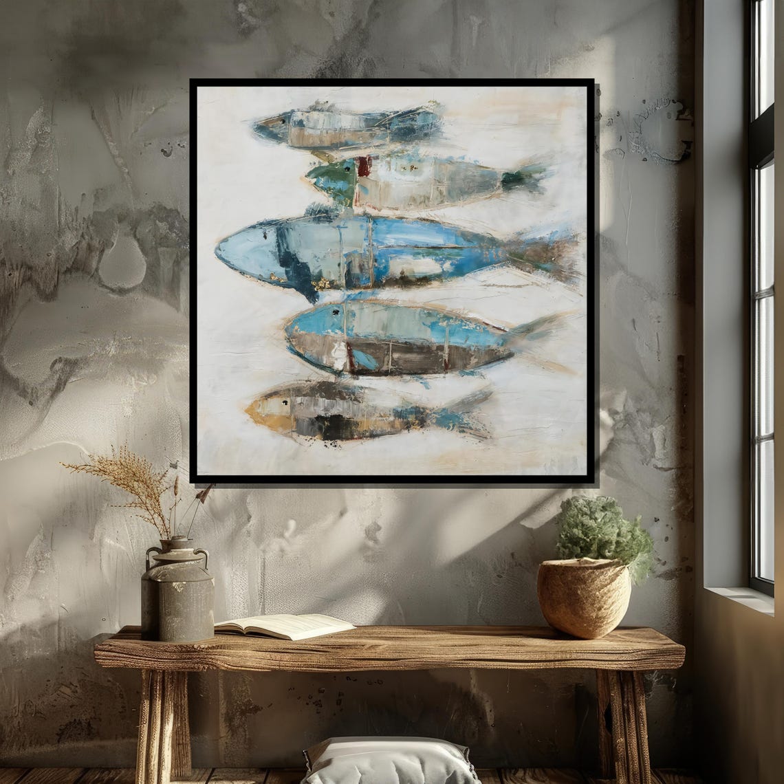 Abstract Fish - Contemporary Beach Art Print - Image 6