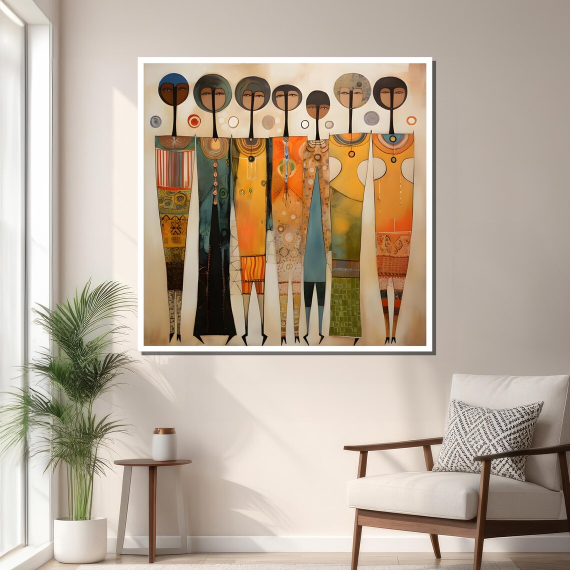 Abstract Figures Art Print, Contemporary Geometric - Image 3