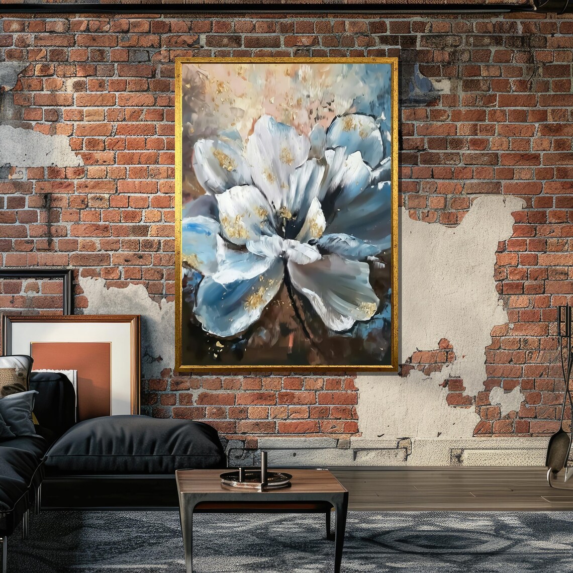 Abstract White Flower, Impressionist Floral Art Print - Image 6