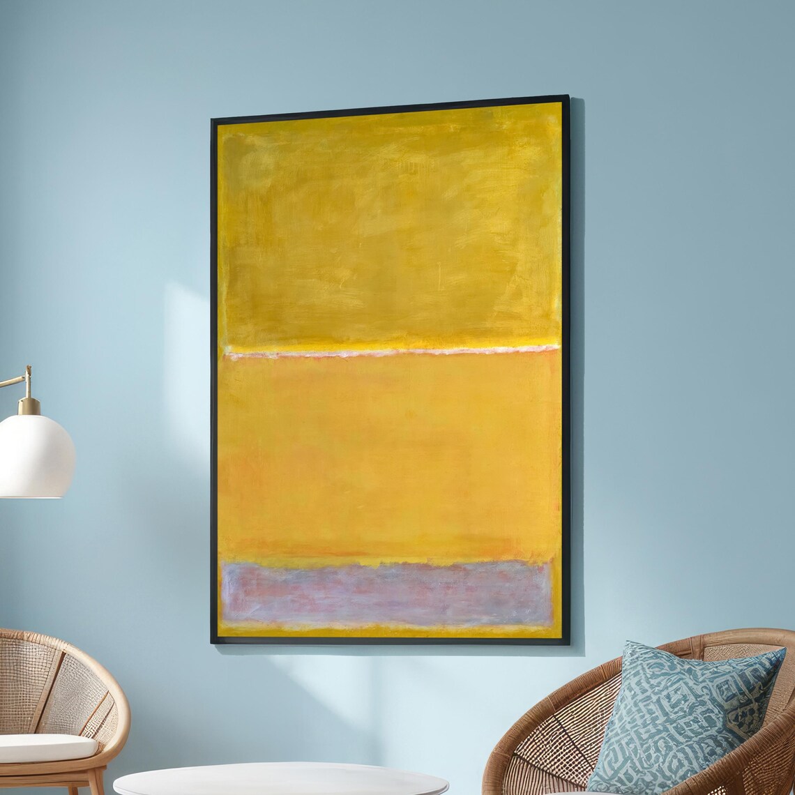 Mark Rothko Yellow Abstract Expressionist Art Print