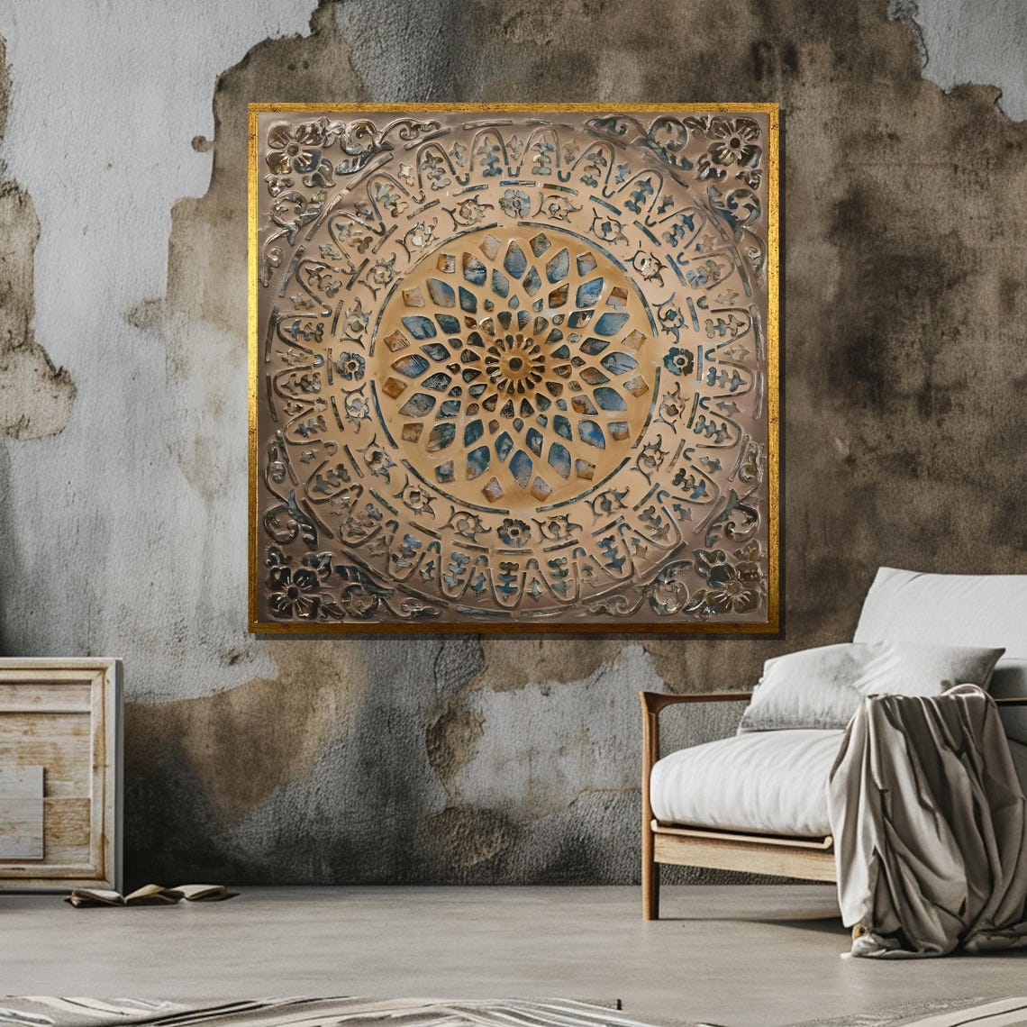 Ornate Mandala Boho Wall Art, Decorative Geometric Art Print - Image 6