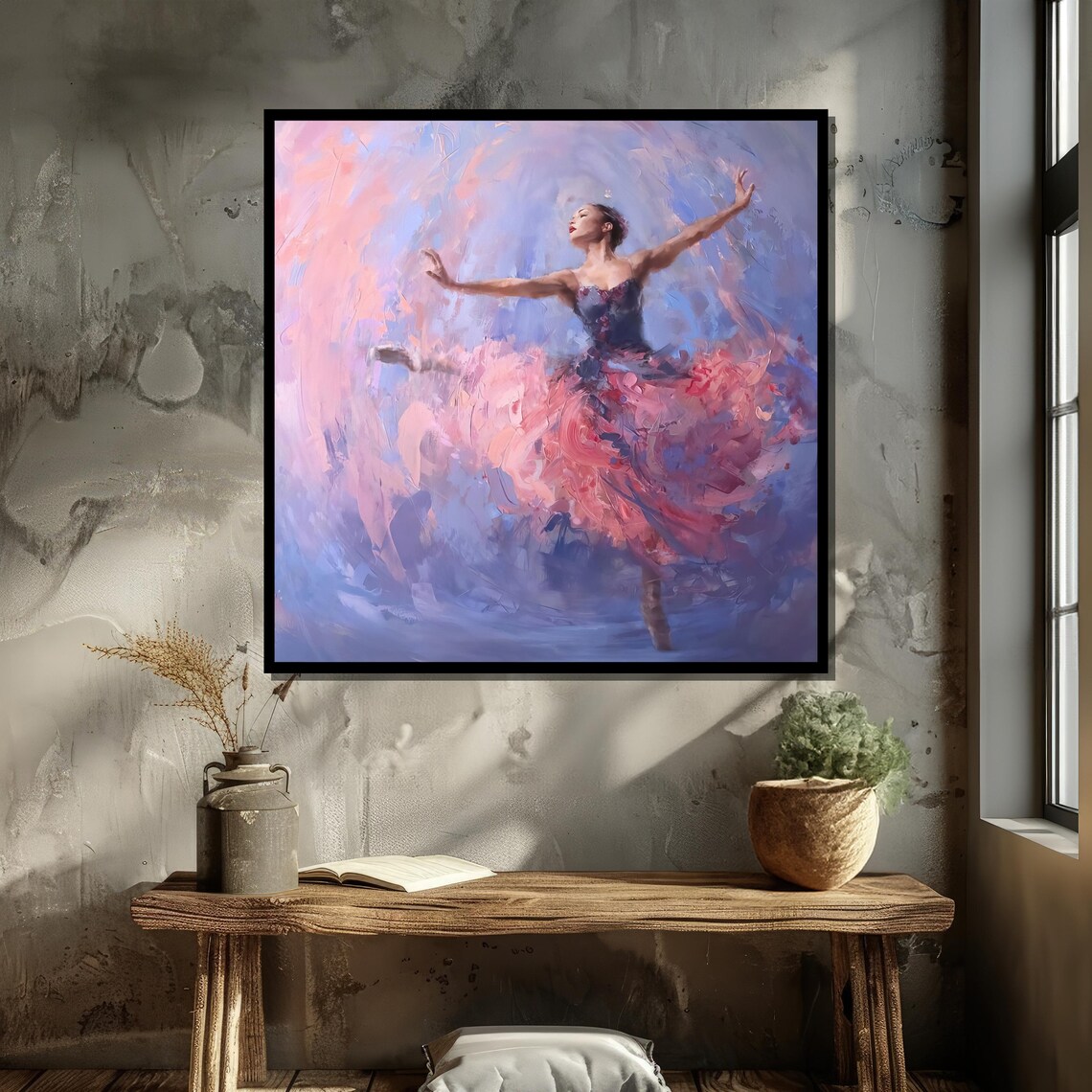 Graceful Ballerina In Pink, Elegant Dance Art - Image 5