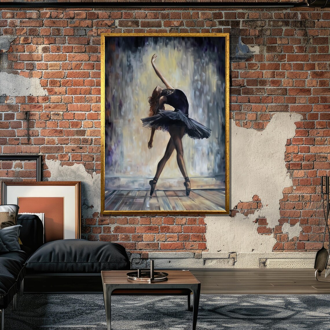 Elegant Ballerina Art Print, Graceful Ballet Dancer - Image 6