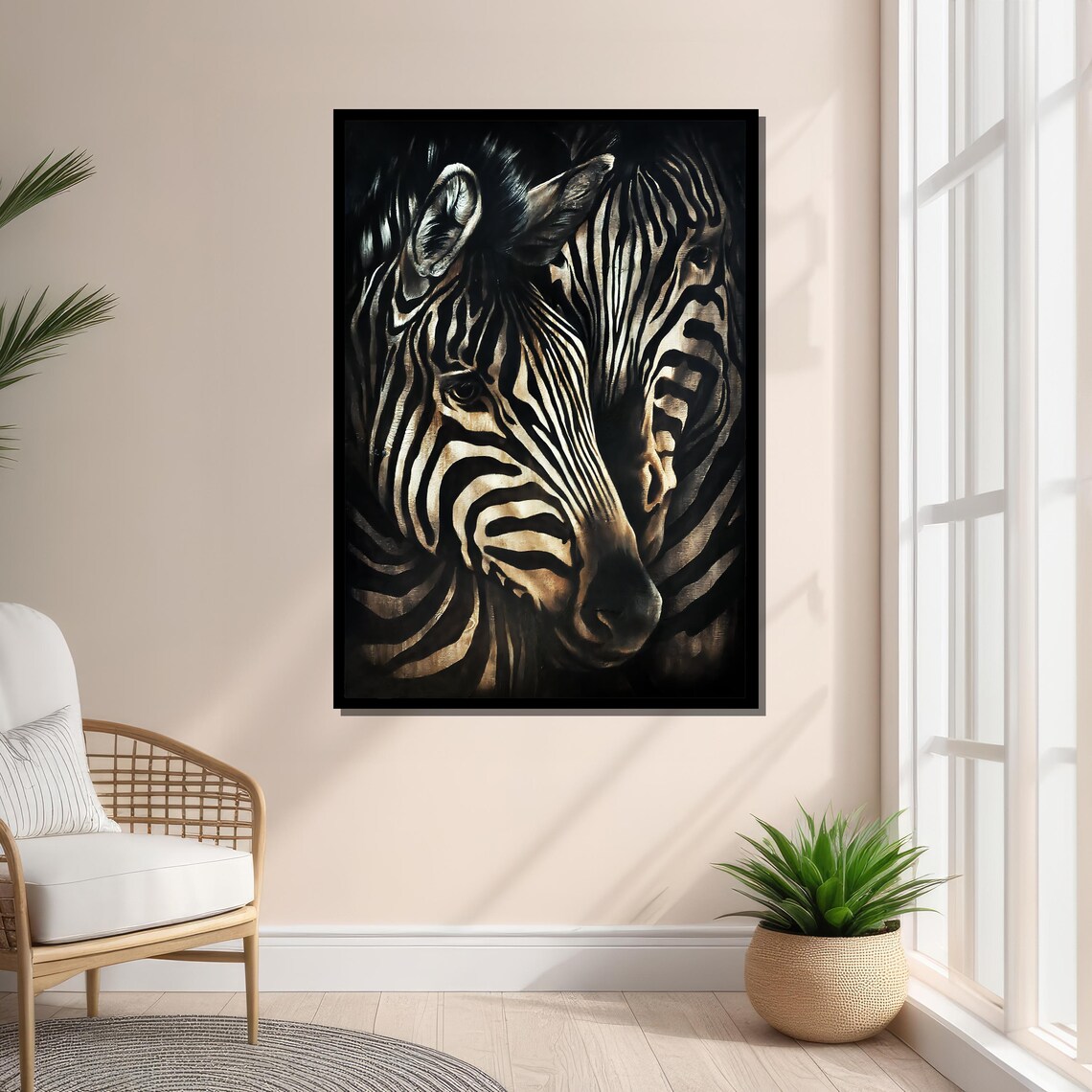 Zebra Art Print, African Safari Decor - Image 2