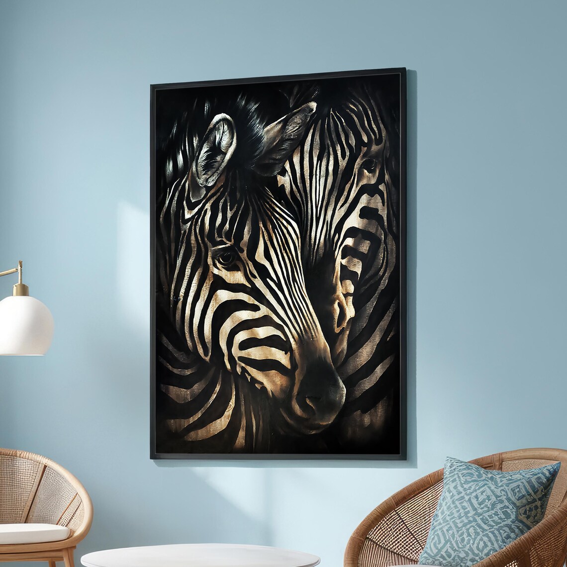 Zebra Art Print, African Safari Decor
