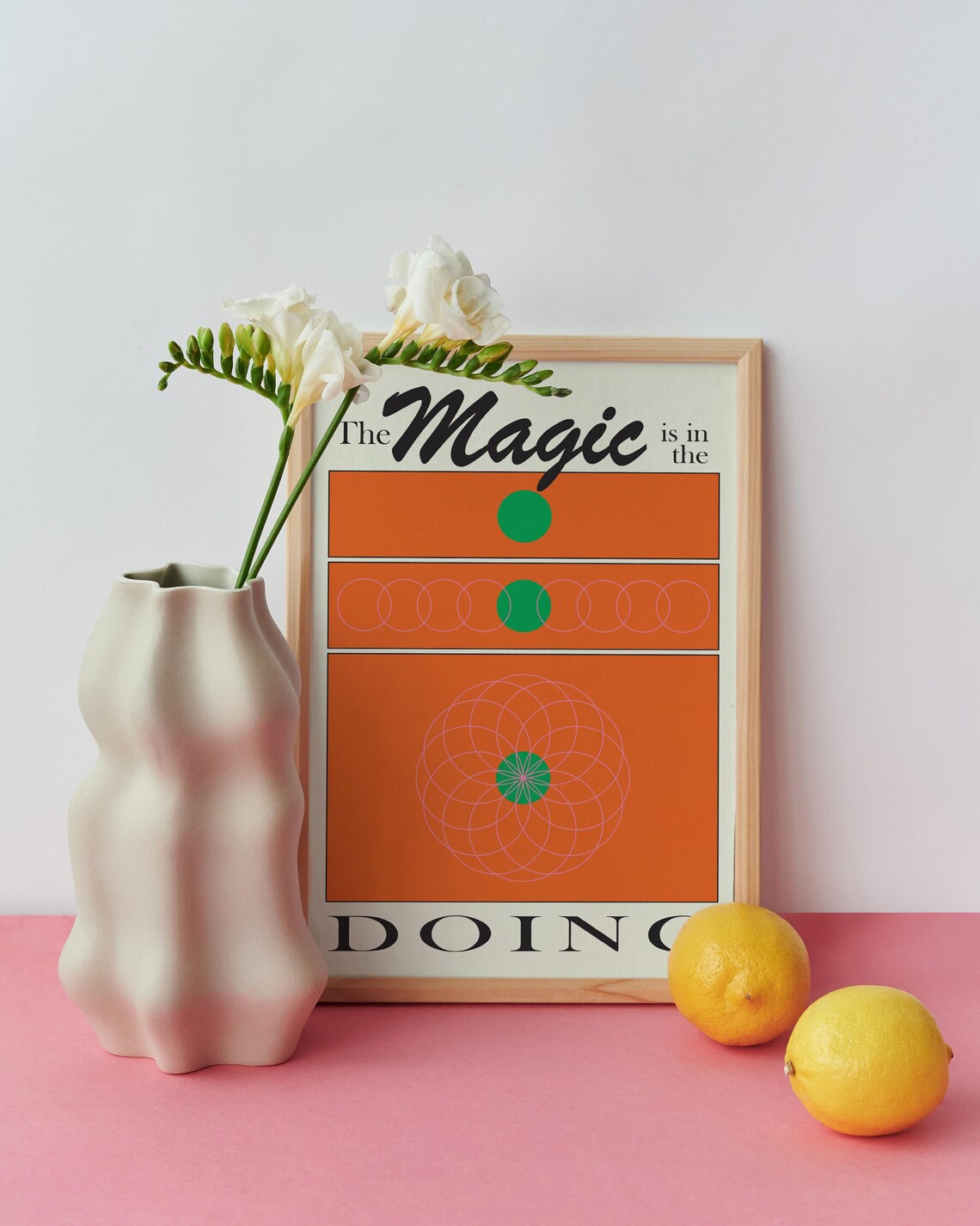 The Magic Is In The Doing Retro Art Print - Image 2