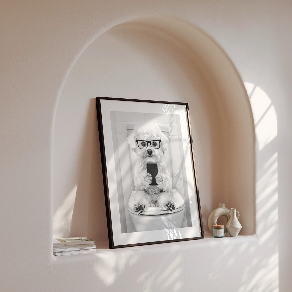 Maltipoo Bathroom Wall Art, Funny Dog Poster - Image 4