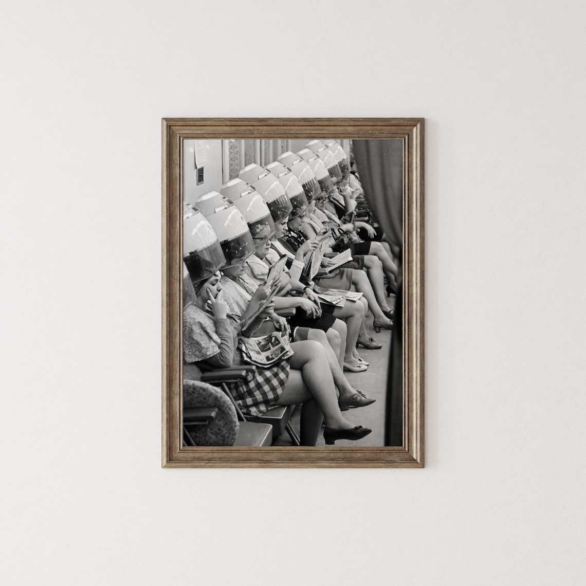 Ladies At Hair Salon Vintage Beauty Salon Art Print - Image 2