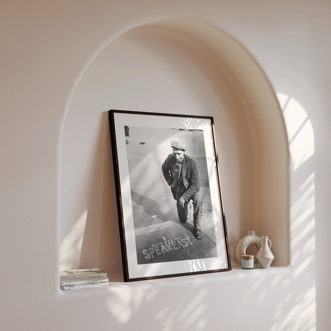 This Way to Speakeasy Vintage Prohibition Era Bar Sign Poster - Image 4