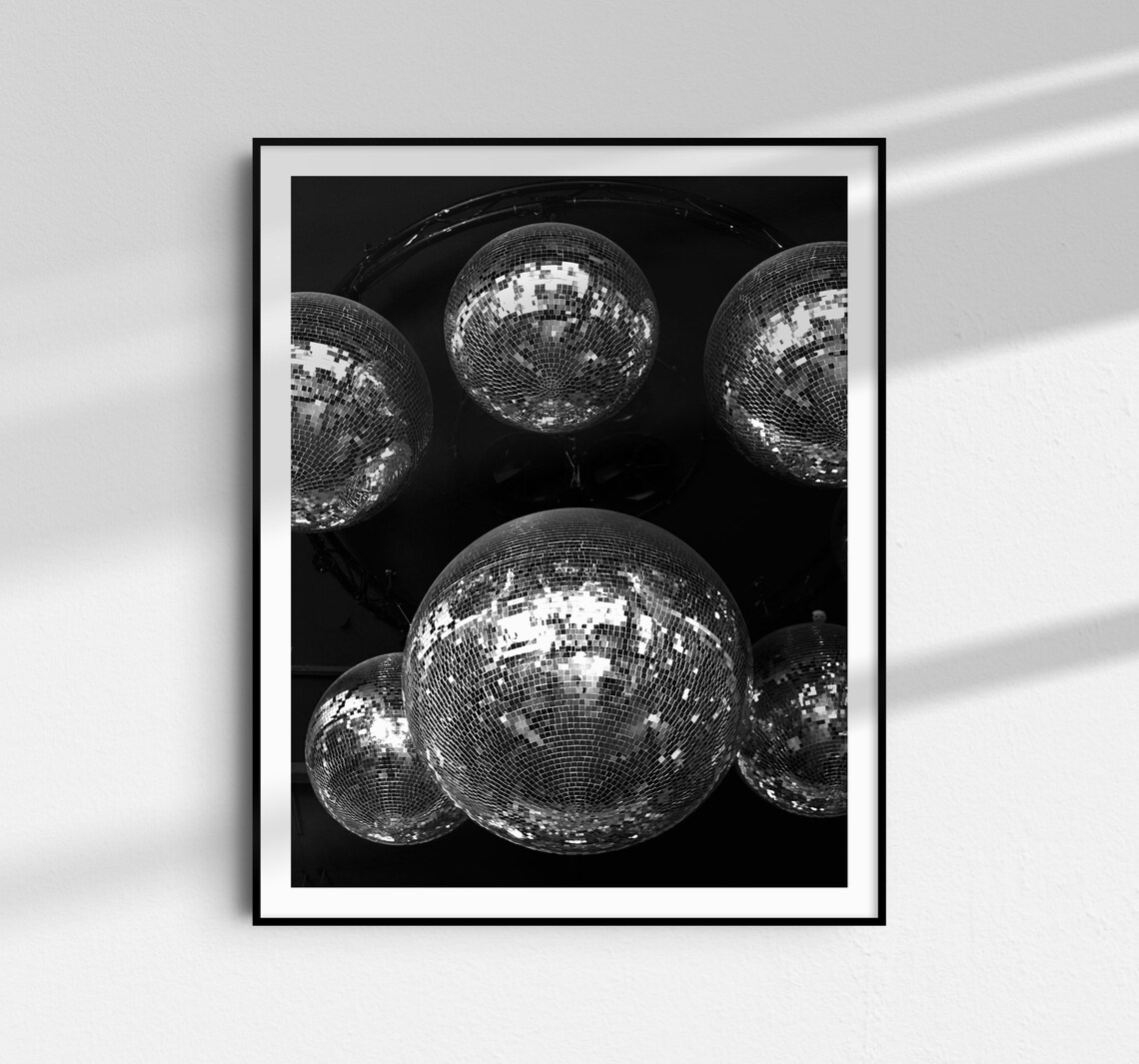 Disco Ball Party Retro Vintage Art Print - Image 2