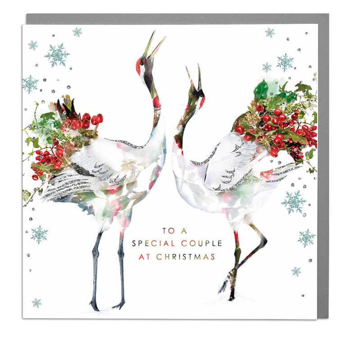 Cranes Special Couple Christmas Card