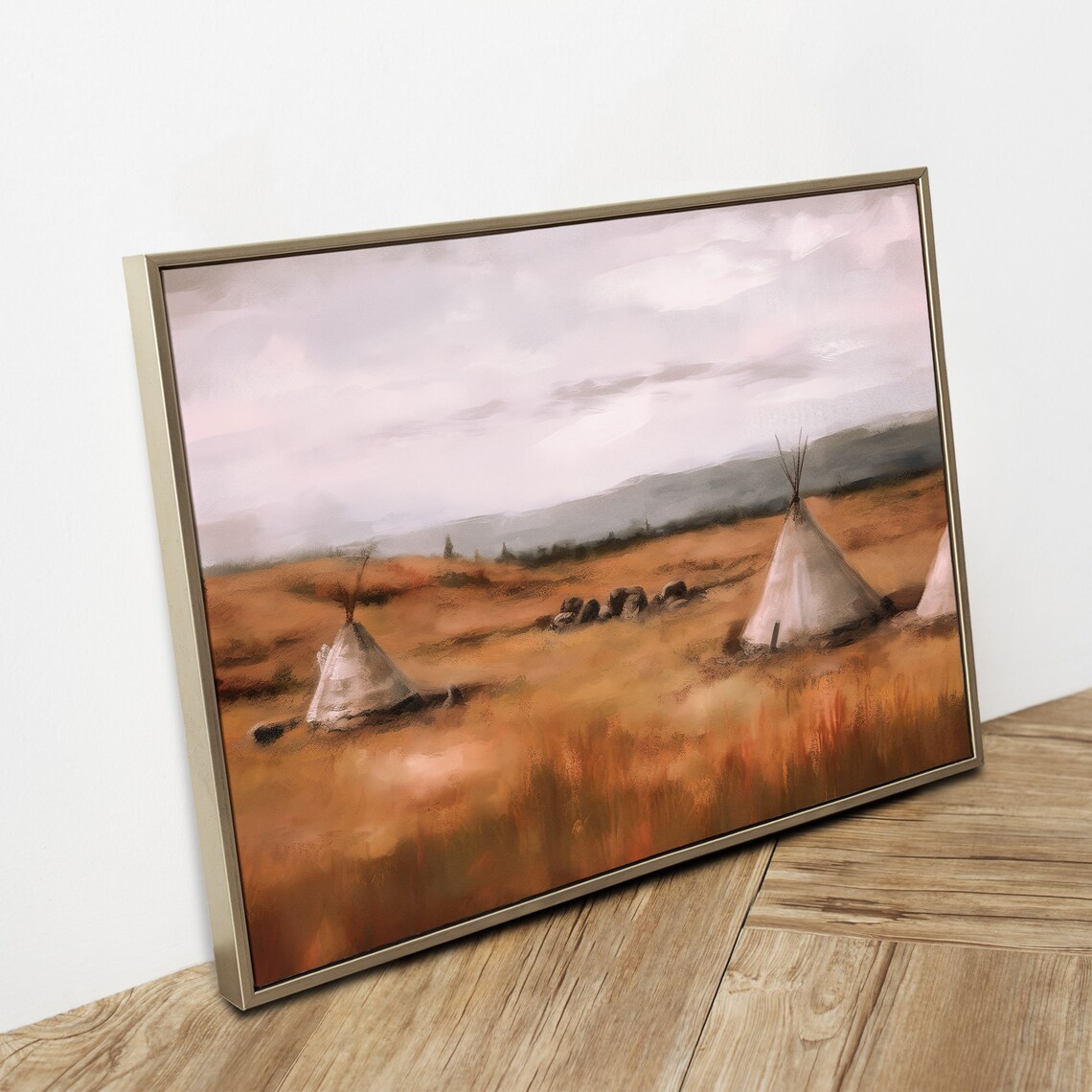 Aulavik National Park Vintage Oil Painting, Canada - Image 2