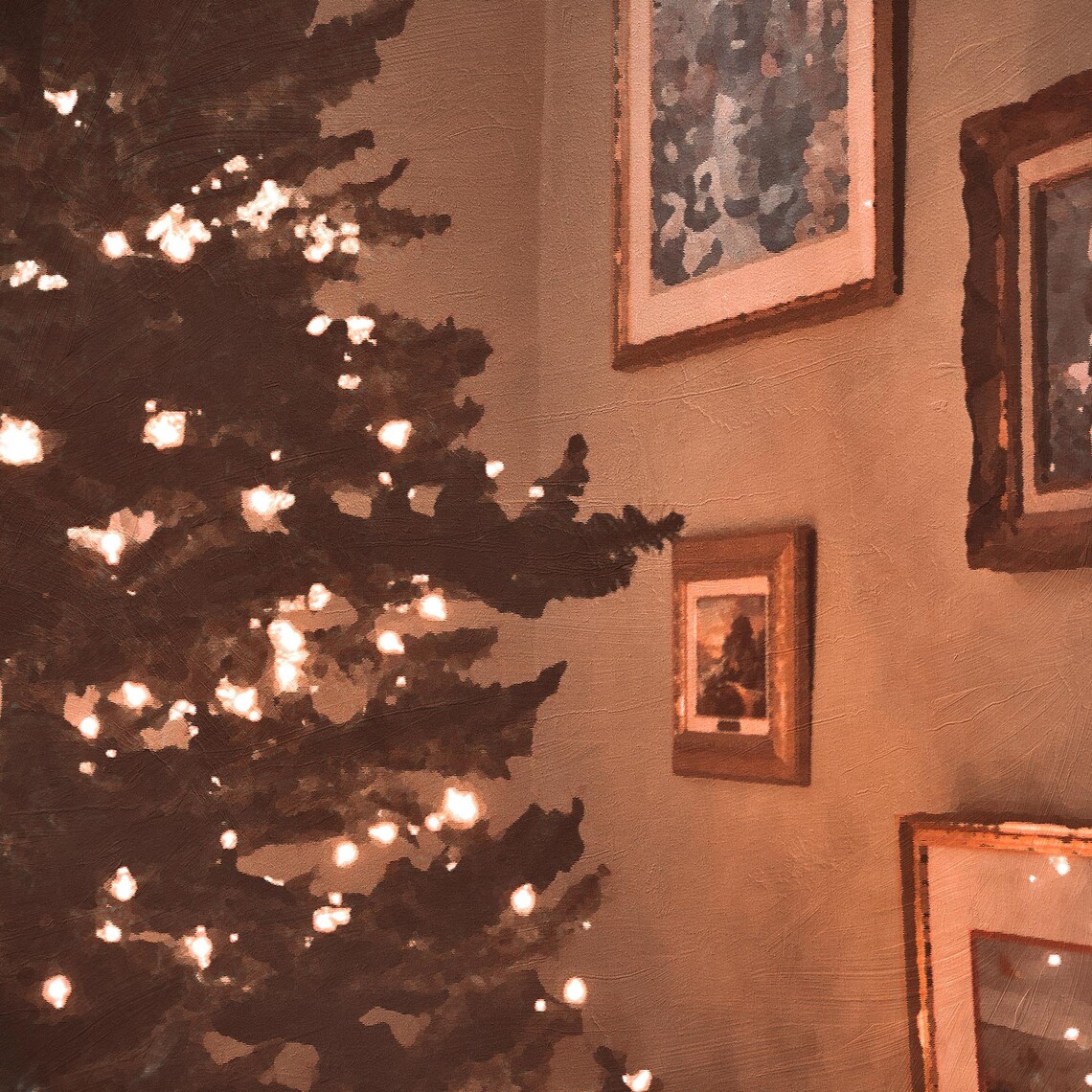Christmas Tree Painting - Christmas Decor - Image 3
