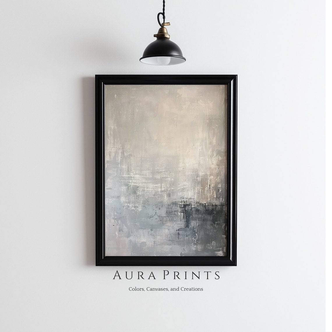 Neutral Beige Abstract Textured Minimal Earth Tones Wall Poster