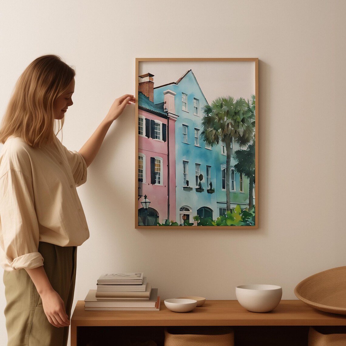 Charleston Watercolor Art Charleston Wall Art Charleston Painting Charleston Artwork Travel Poster Print Charleston Art Print - Image 3