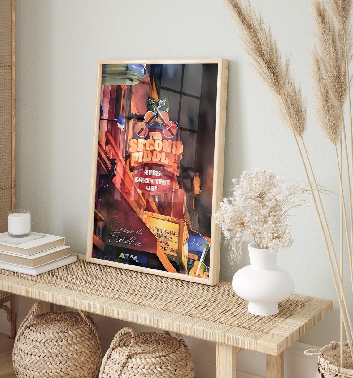 Nashville Art Print Nashville Wall Art Watercolor Art Painting Nashville Gift Nashville Poster Travel Poster Print Nashville Artwork - Image 2