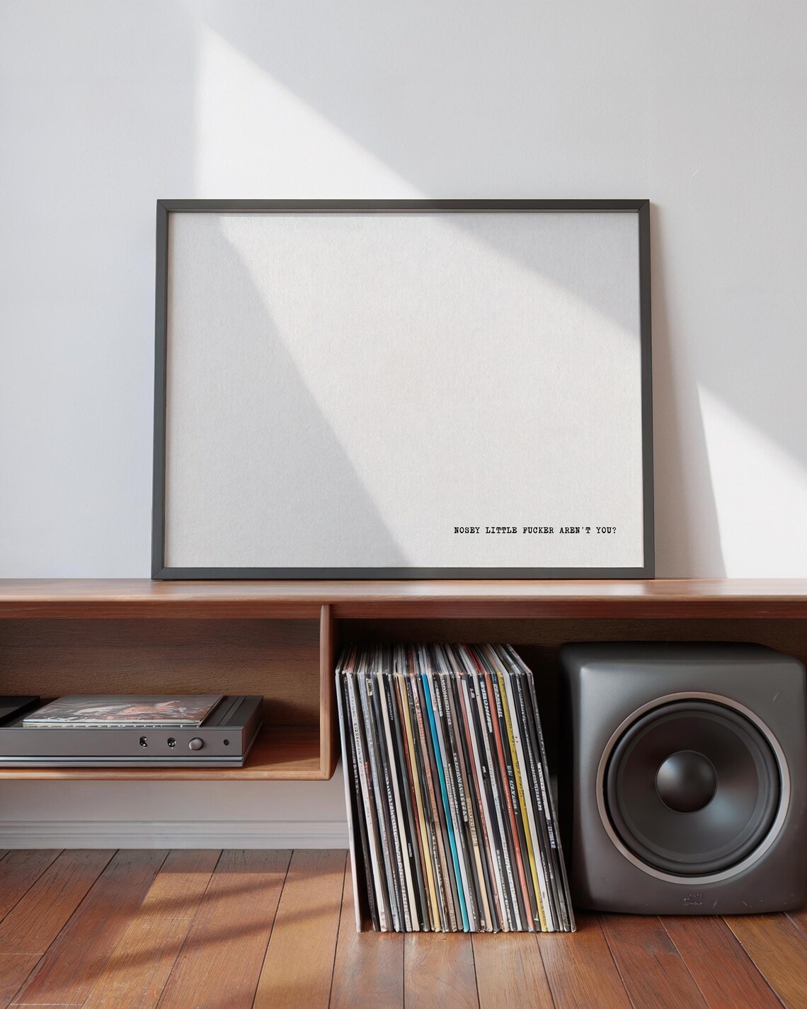 Nosey Little Fucker Sweary Humor Art Print