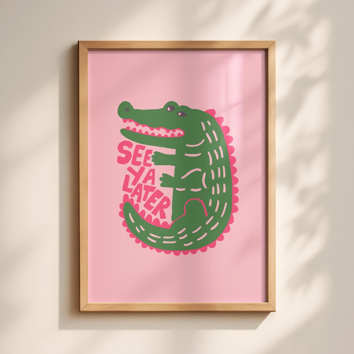 See Ya Later Alligator Hallway Art Print
