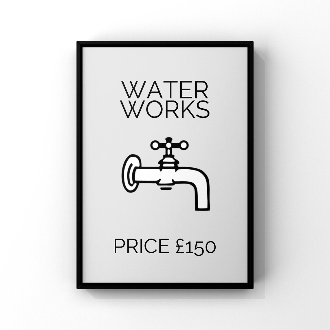 Waterworks Bathroom Funny Wall Art Print - Image 2