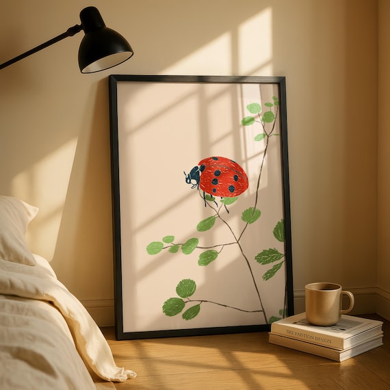 Ladybird Minimalist Art Print